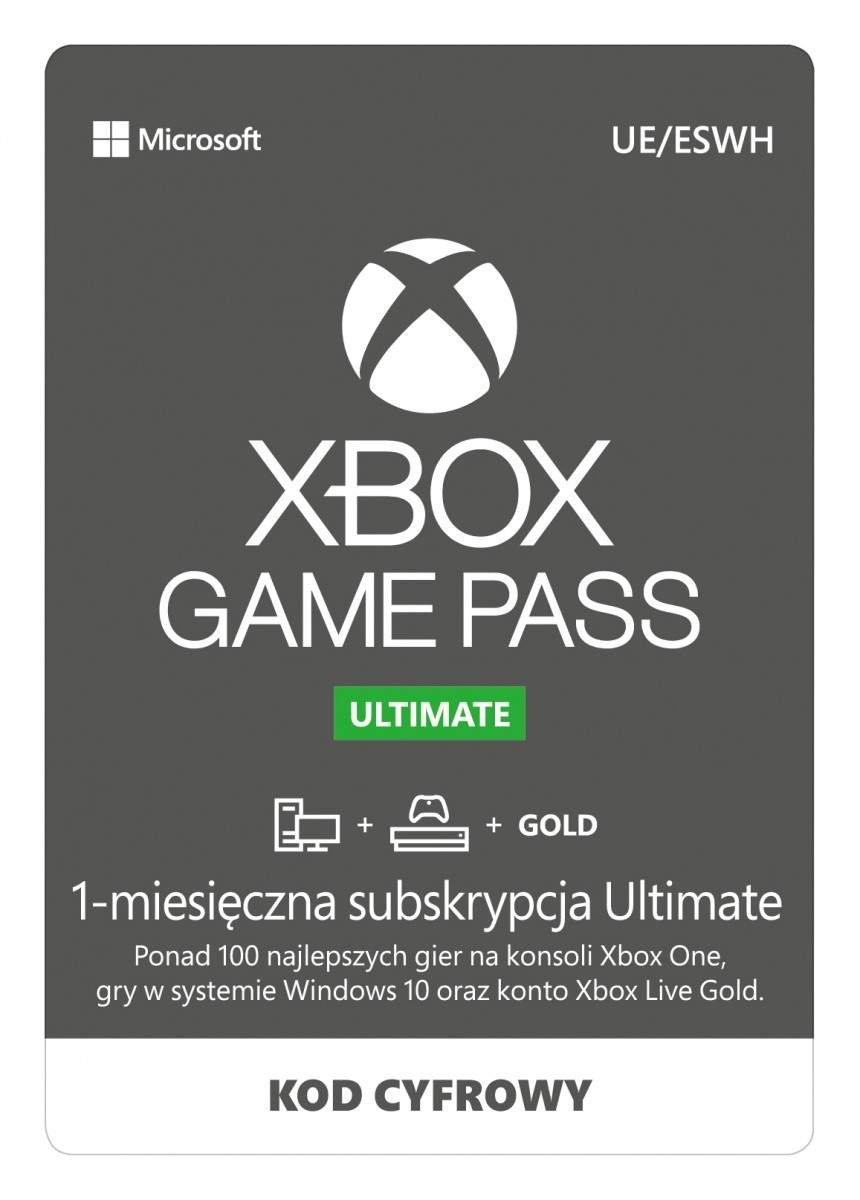 Microsoft ESD Game Pass Ultimate Retail 1 miesiąc
