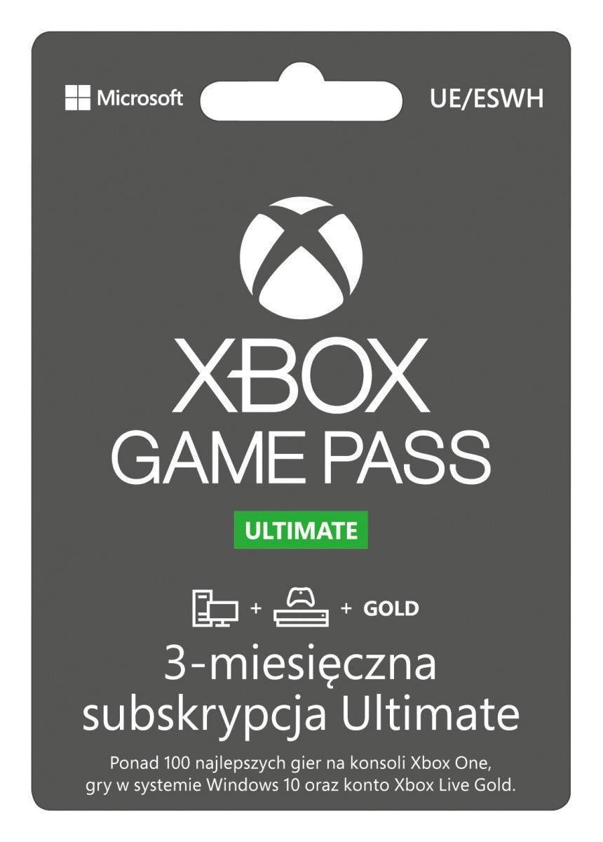 Microsoft ESD Game Pass Ultimate Retail 3 miesiące