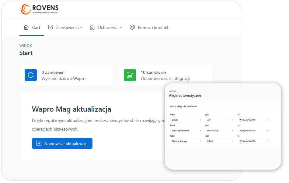 RovensIntegracja i automatyzacja dla Wapro Mag